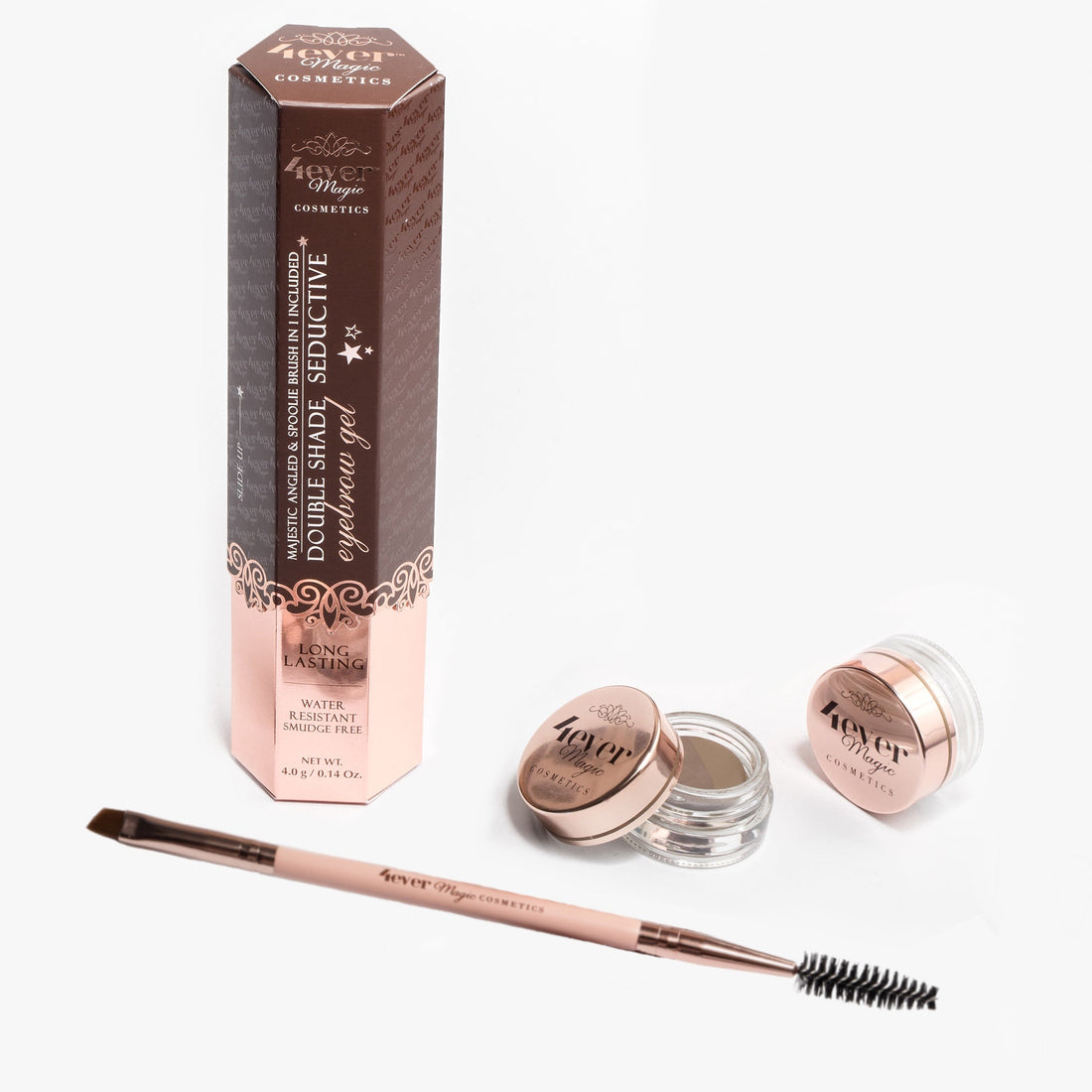 Double Shade Eyebrow Gel and Brush Pink Charlie