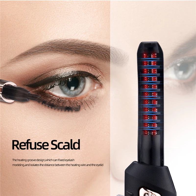 Electric Eyelash Curler Temperature Adjustable Quick Heating Eyelash - Timeless Beauty
