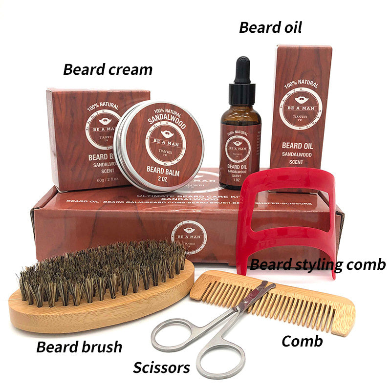 WOODSMAN™ – Premium Beard Grooming Gift Set with Beard Oil &amp; Cream - Timeless Beauty