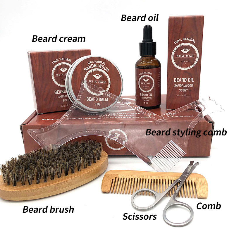 WOODSMAN™ – Premium Beard Grooming Gift Set with Beard Oil &amp; Cream - Timeless Beauty