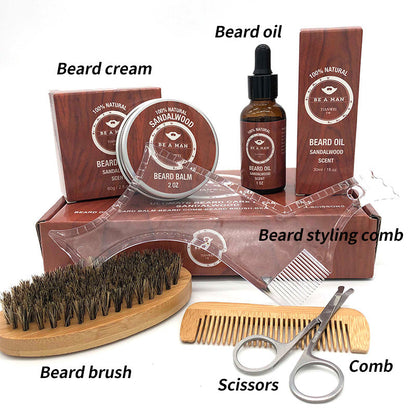 WOODSMAN™ – Premium Beard Grooming Gift Set with Beard Oil &amp; Cream - Timeless Beauty