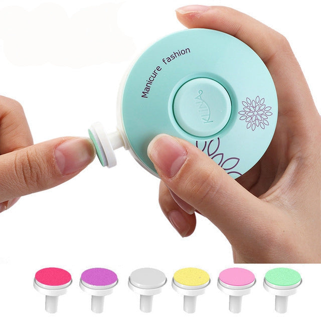 Electric Baby Nail Trimmer Nail Polisher Infant Manicure Scissors - Timeless Beauty