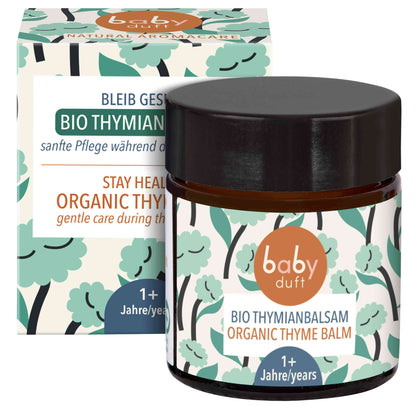 BABYDUFT Stay Healthy Organic Thyme Balm, for toddlers, swissmade Gray Hercules