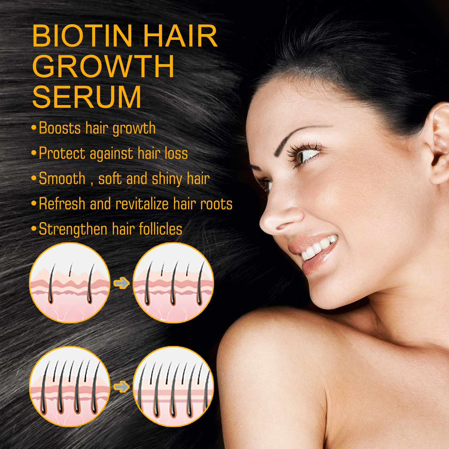 ELLHOE™ Biotin Hair Growth Spray – Strength Starts at the Root - Timeless Beauty