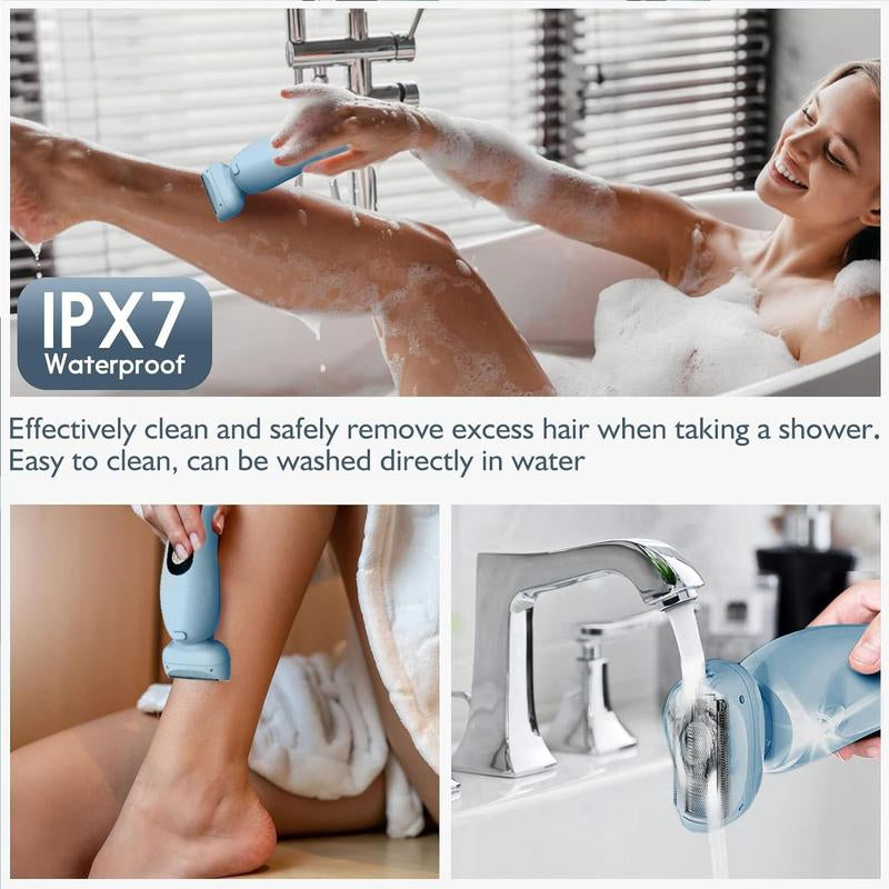 2 in 1 Electric Shaver, 1 Box Rechargeable Electric Cordless Razor for Women&