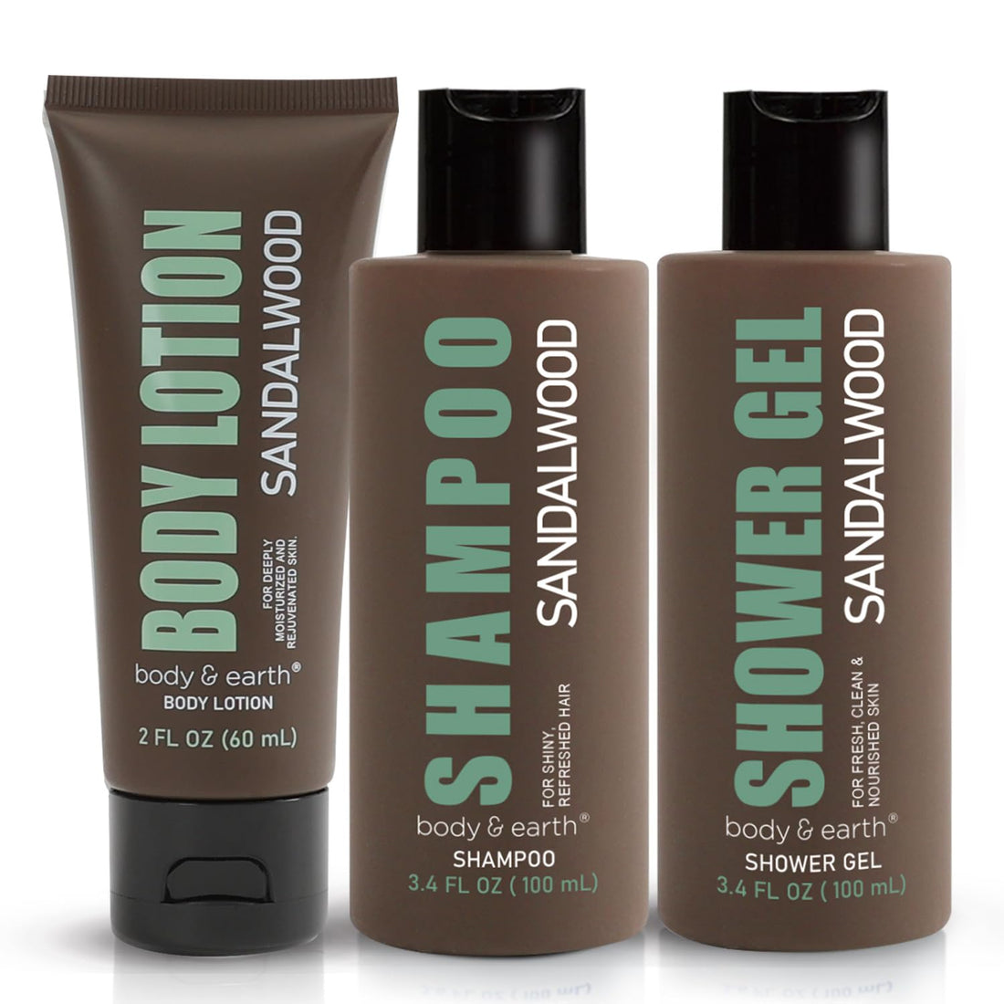 Birthday Gifts for Men Gift Sets for Men 3PC Mens Gift Set Gift Baskets for Men Includes Sandalwood Shower Gel Body Lotion Shampoo, Mens Gift Basket Christmas Gifts for Men Boyfriend - Timeless Beauty