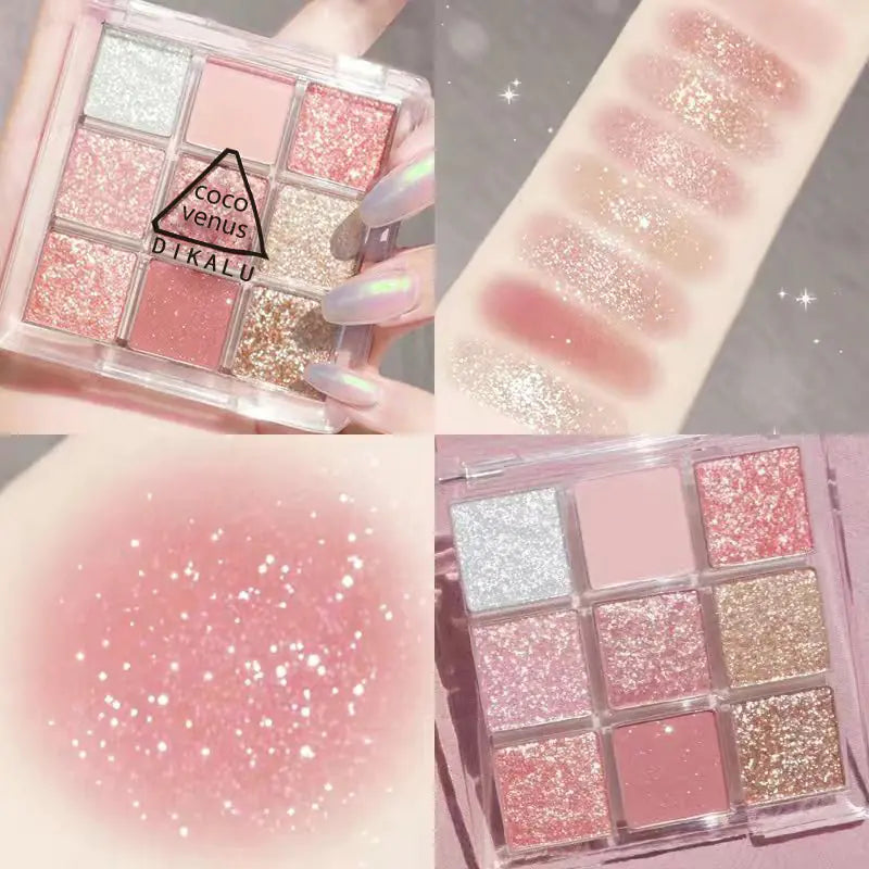 DIKALU Evening Glow 9-Color Eyeshadow Set - Timeless Beauty