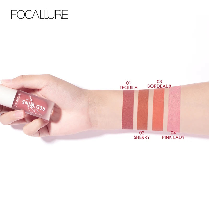 Face Liquid Blusher Natural Looking Matte Cheek Blush Cream Make up FA89