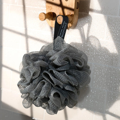 Charcoal Bath Sponge, Black Loofah for Body Cleansing &amp; Exfoliating, for Adults, 1 Count - Timeless Beauty