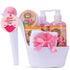 Bath and Body Gift Set - 8 Pcs Luxury Rose Scented Heel Shoe Spa Gift Set for Women - Shower Gel, Bubble Bath, Body Butter, Body Lotion & More - Christmas Gifts for Women, Gift for Mom - Timeless Beauty