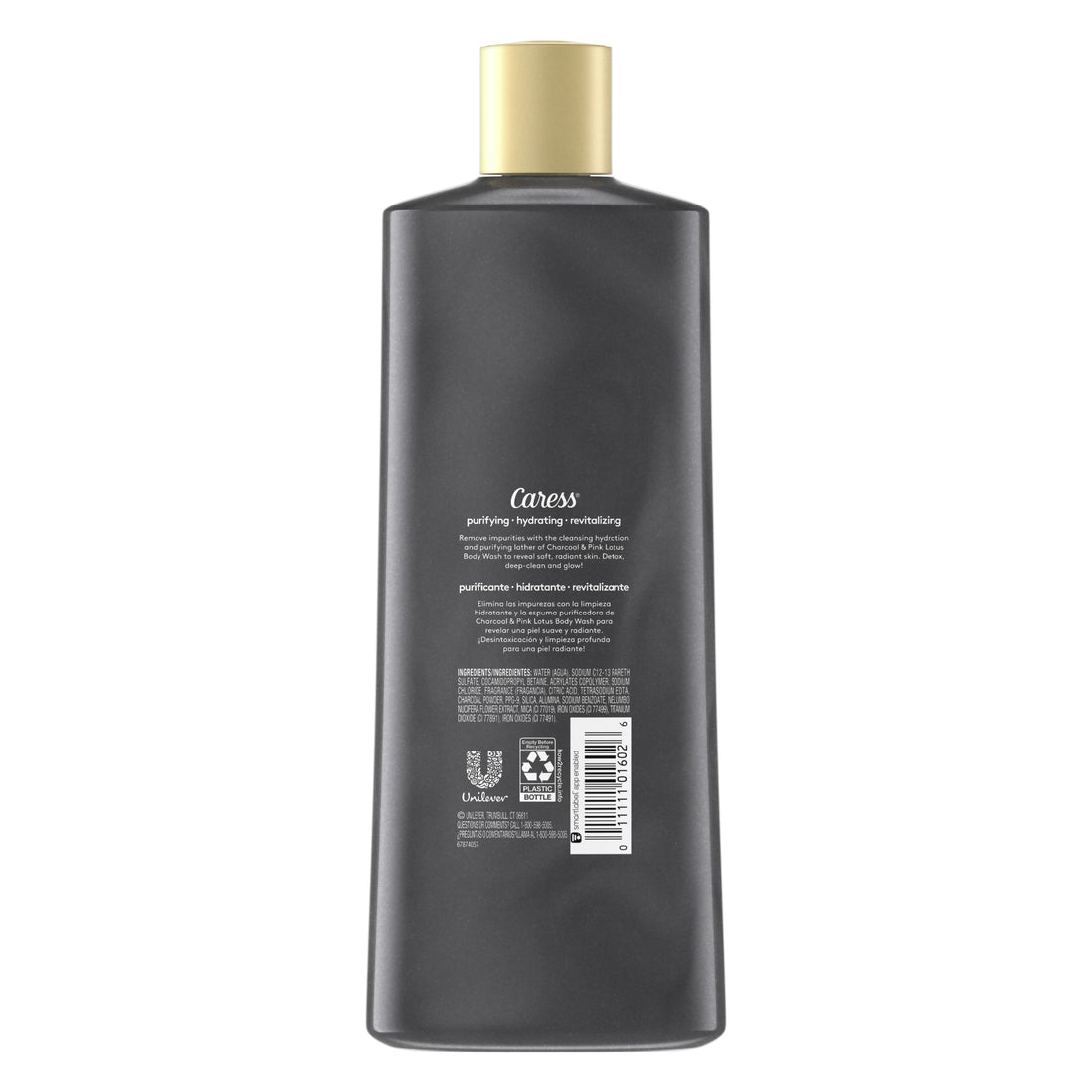 Charcoal and Pink Lotus Womens Body Wash 18 Oz - Timeless Beauty