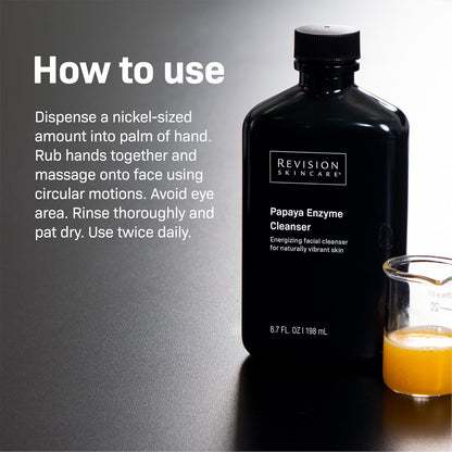 Papaya Enzyme Cleanser, Energizing Facial Cleanser with Salicylic Acid, Soothing and Exfoliating - Timeless Beauty