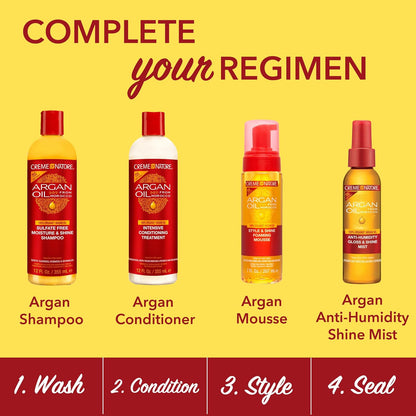 Argan Oil Anti-Humidity Gloss &amp; Shine Mist 4 Fl Oz | Exotic Shine, Heat Protection &amp; Frizz Control with Argan Oil of Morocco - Timeless Beauty