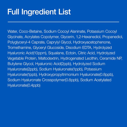 Moisturizing Gentle Gel Cleanser, Hyaluronic Acid, Squalane, Ceramide, Foaming Facial Korean Cleanser, Ph Balance, Daily Hydrating Face Wash, Korean Skincare (150Ml/5.07Fl Oz.) - Timeless Beauty