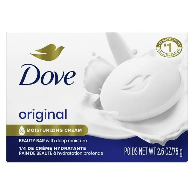 (2 Pack) Beauty Bar Soap for Women Original with 1/4 Moisturizing Cream All Skin, 2.6 Oz - Timeless Beauty