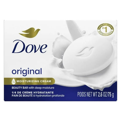 (2 Pack) Beauty Bar Soap for Women Original with 1/4 Moisturizing Cream All Skin, 2.6 Oz - Timeless Beauty