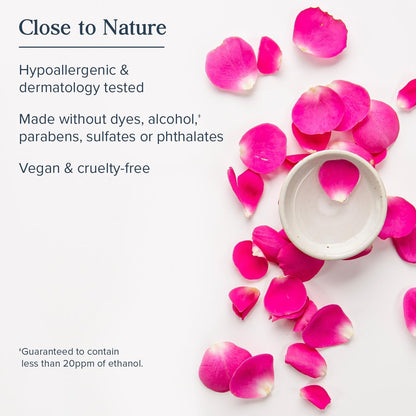 Rosewater Facial Toner with Hyaluronic Acid, Dry to Combination Skin, Hydrating Toner Refines Pores, Minimizes Look of Fine Lines and Wrinkles, Hypoallergenic, Vegan, Cruelty Free, 8Oz - Timeless Beauty