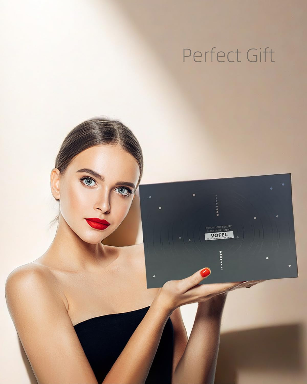 Face Mask Light 7 Colors Facial Mask Anti-Aging Tightening Skin (Black) - Timeless Beauty