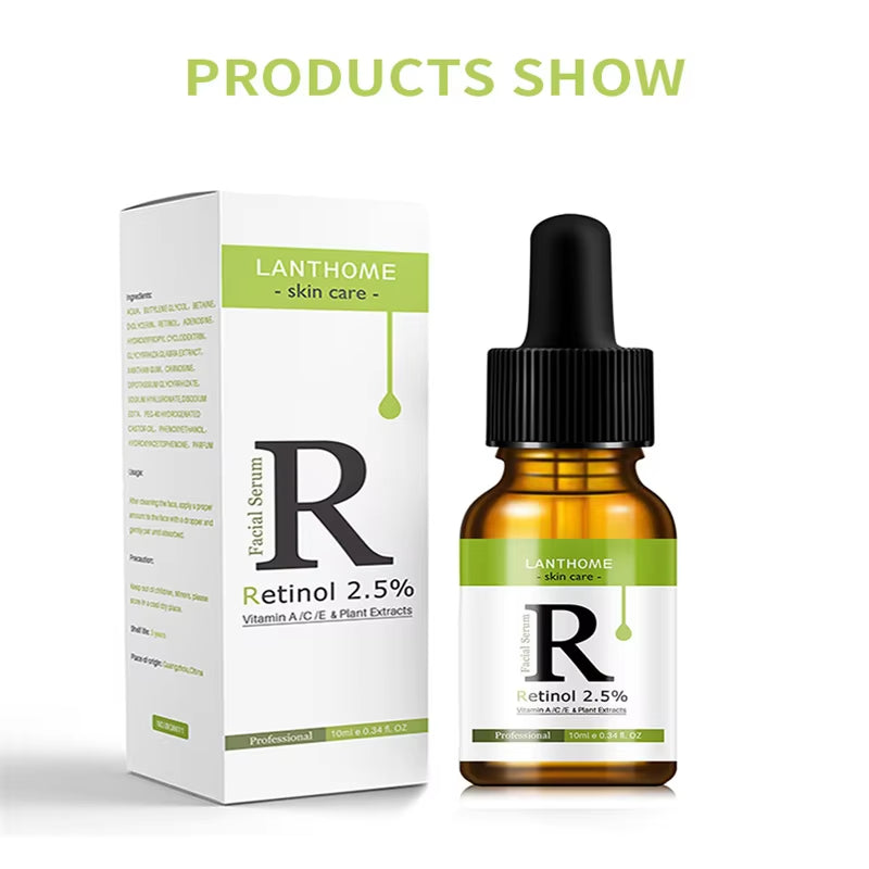 10Ml Retinol Facial Serum anti Wrinkle Fade Dark Spots Moisturizing Whitening Serum Essence Fade Acne Mark Face Skin Care - Timeless Beauty