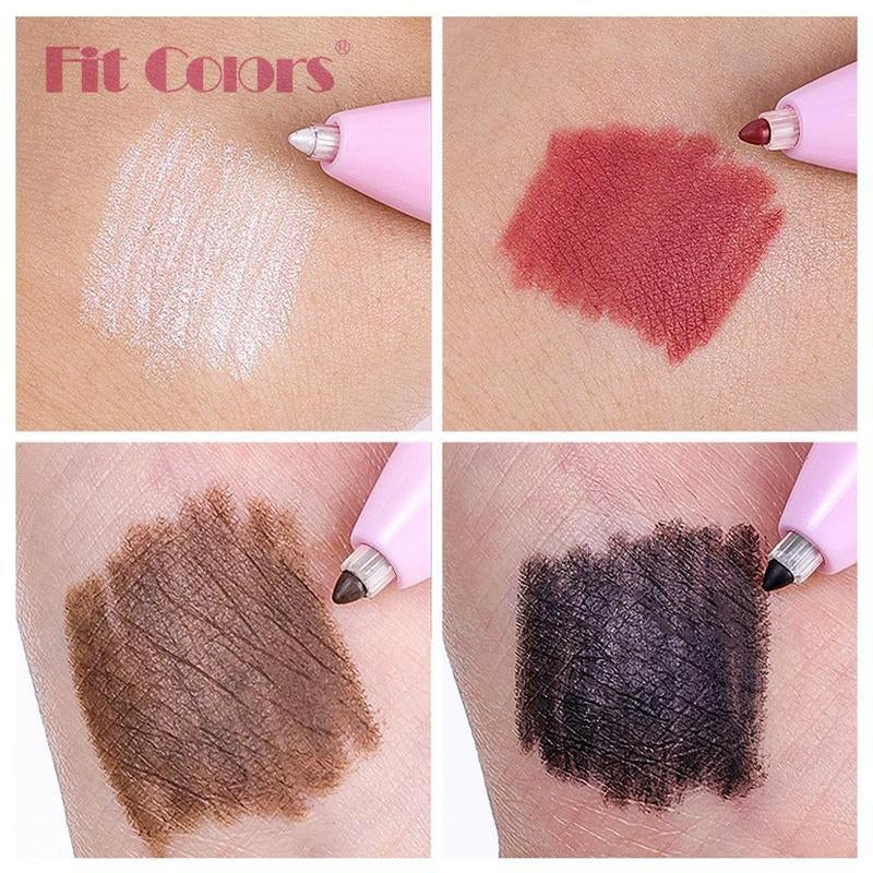 4 in 1 Multi-Function Makeup Pen, Compact Travel Eyeliner, Lip Liner, Eyebrow Pencil, Highlighter Eyeshadow Pen, Portable Multi-Function Makeup Set, Summer Gift