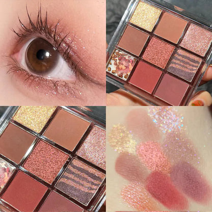 DIKALU Evening Glow 9-Color Eyeshadow Set - Timeless Beauty