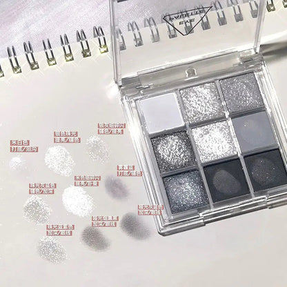 DIKALU Evening Glow 9-Color Eyeshadow Set - Timeless Beauty