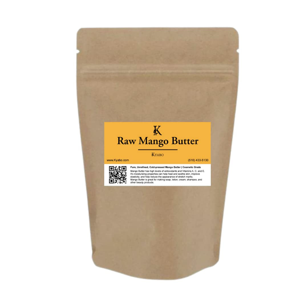 100% Pure Mango Butter, Raw, Organic, &amp; Unrefined, Chemical-Free, Natural Skin Moisturizer, Great for DIY Body Butters, Lip Balm, Sun Tanning Soaps, &amp; Lotions (5 Lb) - Timeless Beauty