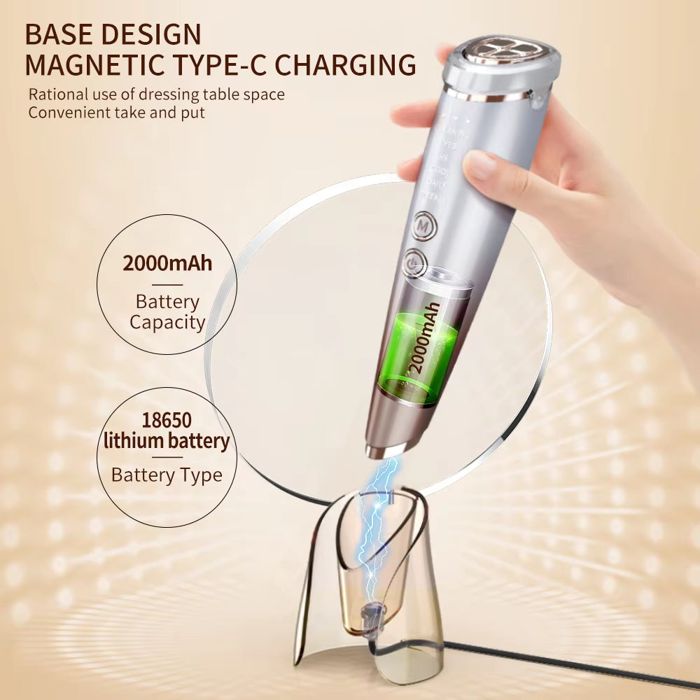 RF Beauty Device Rechargeable High Radio Frequency for Facial Skin Care Beauty Face Lifting Face Massager Face Beauty Device - Timeless Beauty