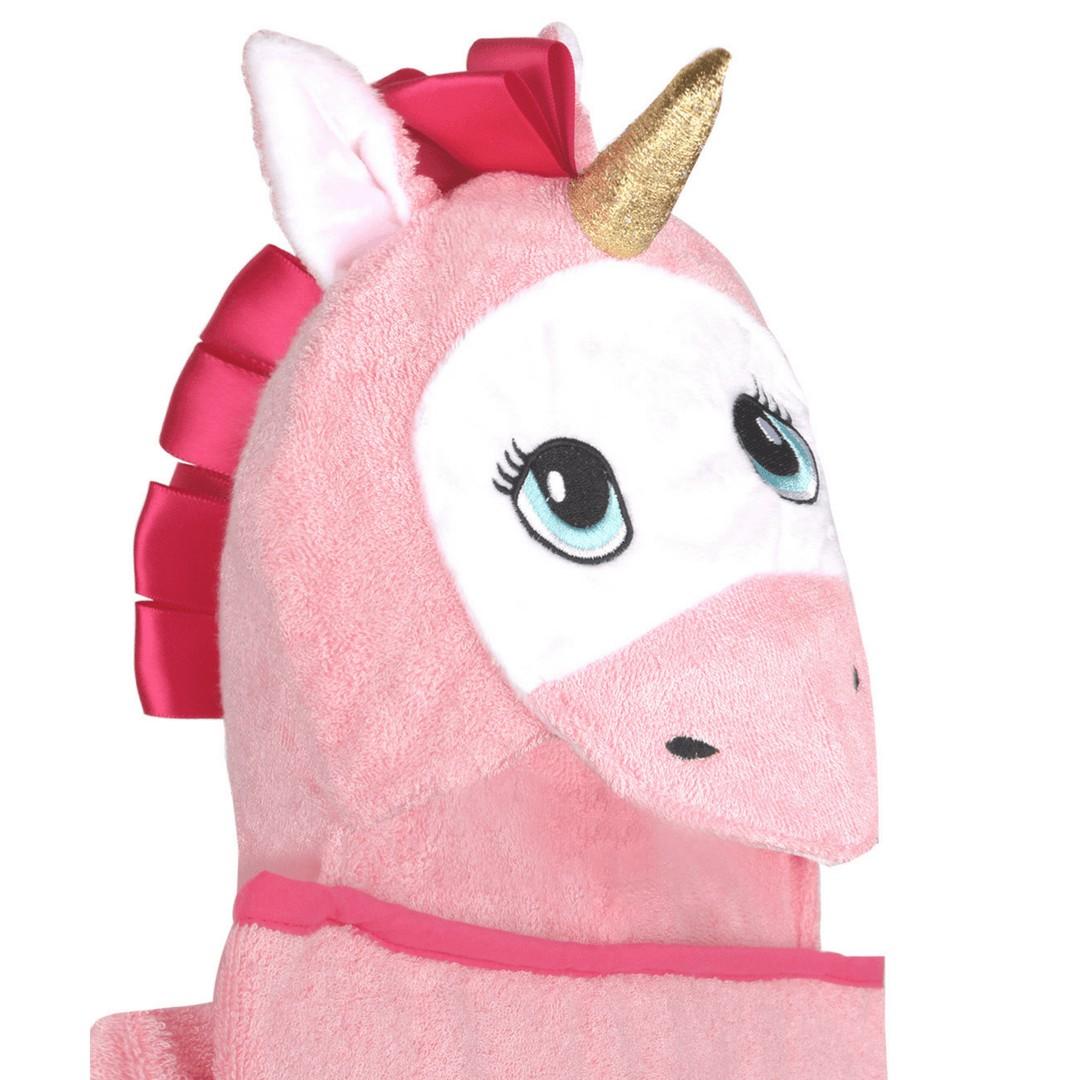 Pink Unicorn Hooded Towel Red Nyx