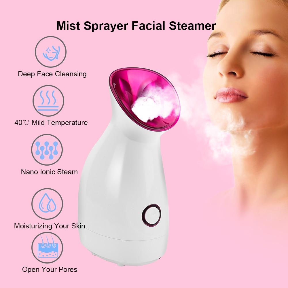 Facial Steamer Nano Lonic Humidifier Moisturizing Cleaning Pores - Timeless Beauty