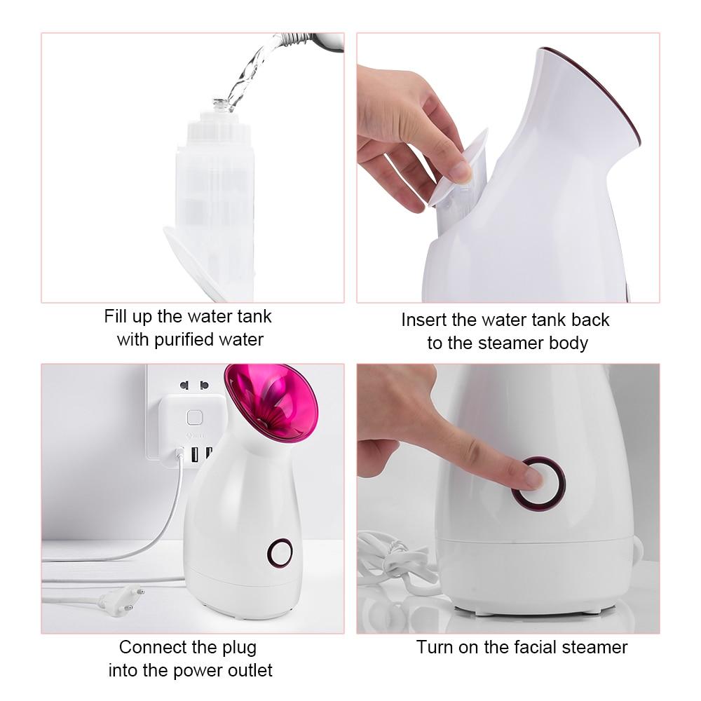 Facial Steamer Nano Lonic Humidifier Moisturizing Cleaning Pores - Timeless Beauty