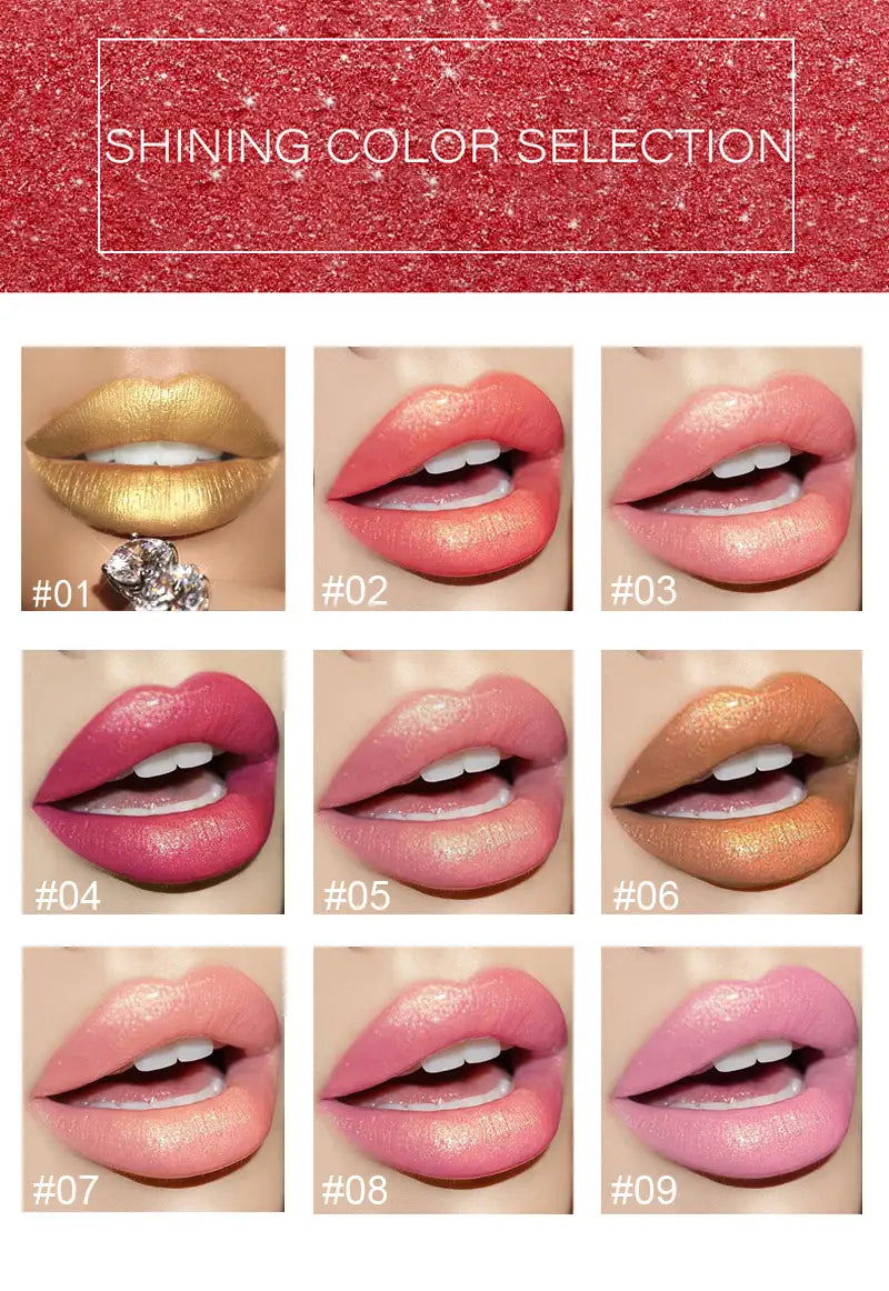 Lustrous Color-Shift Gilded Lipstick - Timeless Beauty