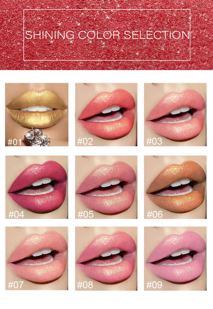 Lustrous Color-Shift Gilded Lipstick - Timeless Beauty