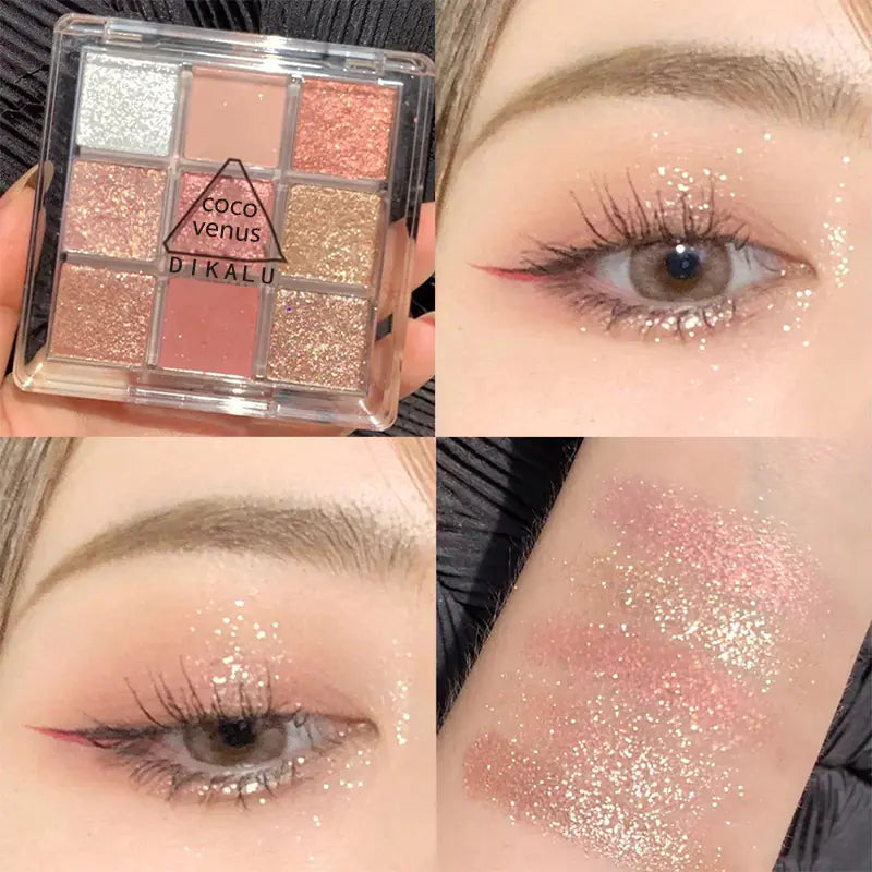 DIKALU Evening Glow 9-Color Eyeshadow Set - Timeless Beauty
