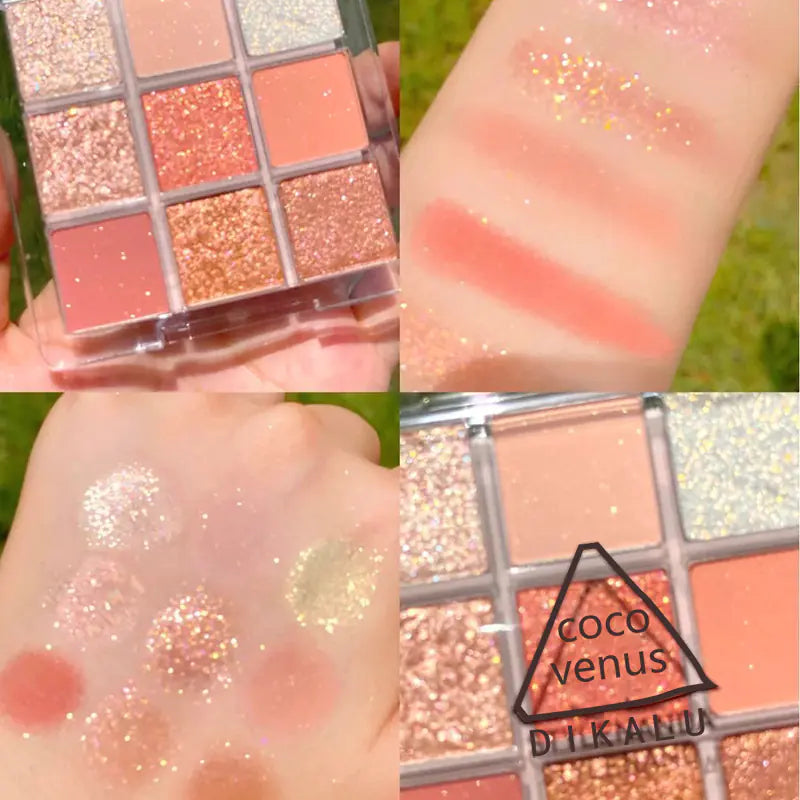 DIKALU Evening Glow 9-Color Eyeshadow Set - Timeless Beauty