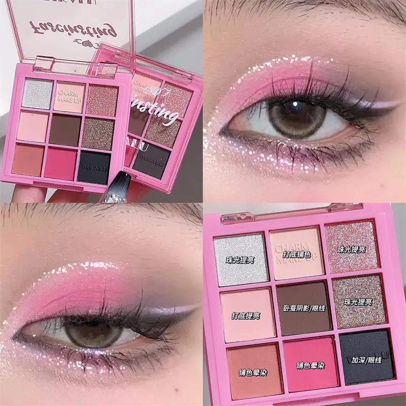 DIKALU Evening Glow 9-Color Eyeshadow Set - Timeless Beauty